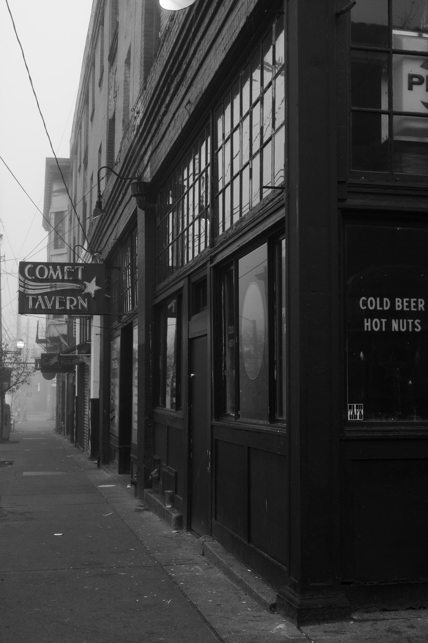 The famous Comet Tavern, sometimes referred to as The Vomit Tavern