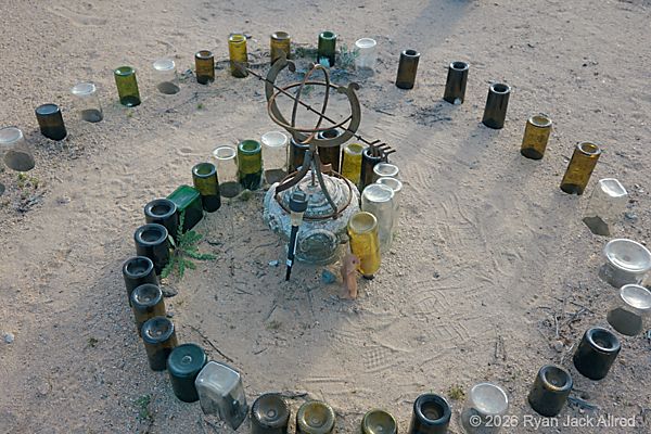 Glass Outhouse Art Gallery Spiral Pathway