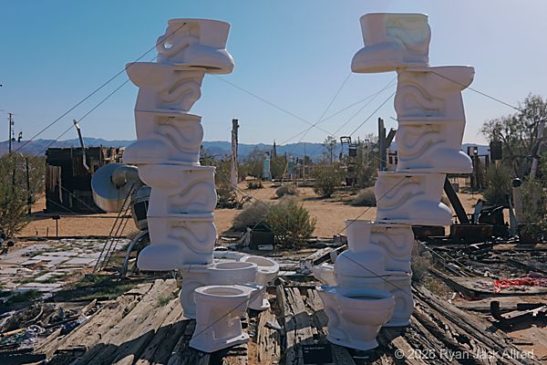 Noah Purifoy Toilet Sculpture