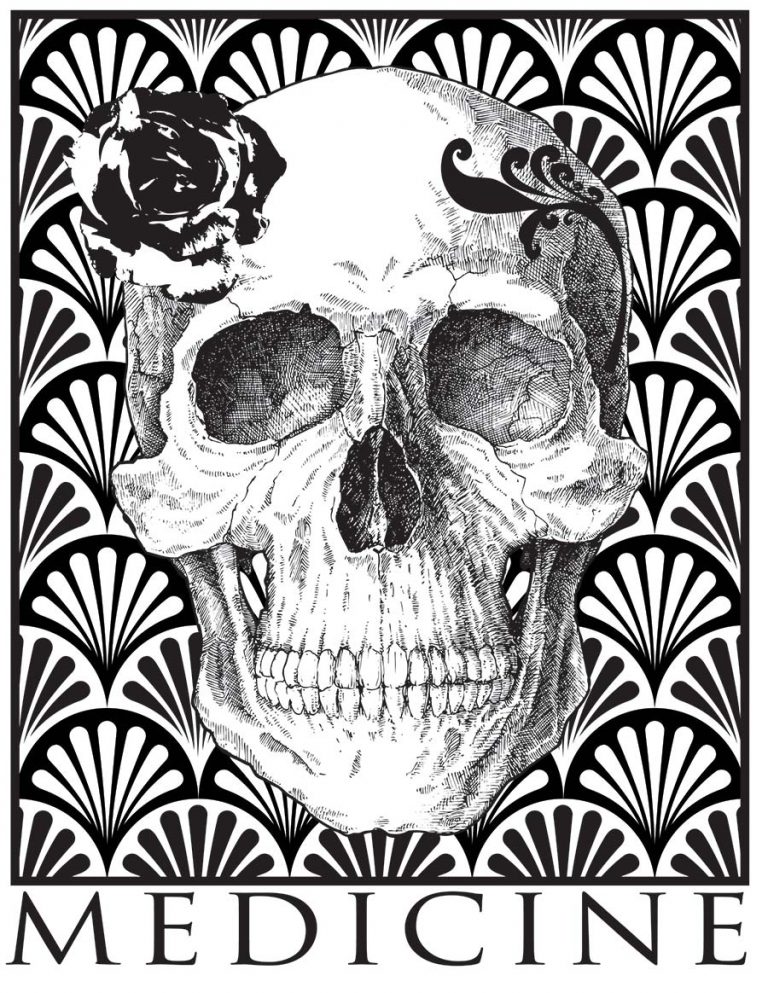 Art Deco Skull Art By Ryan Jack Allred   Artdeco Skull900px 768x993 