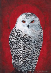 Snow Owl Painting