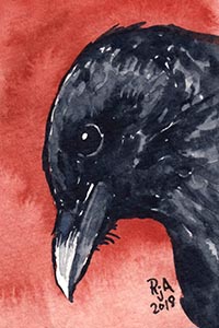 Crow Watercolor